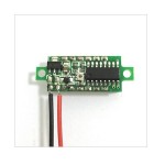 Digital voltmeter with green LEDs, 3.5 - 30 V, small, 3-digit and 2-wire